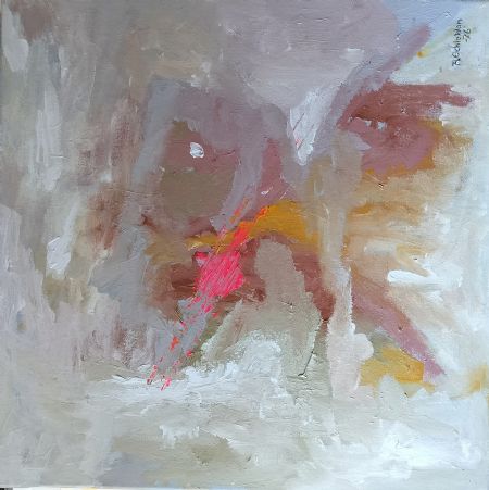 Akryl maleri Walking in Misty Possibilities . af asger schioldan malet i 2026