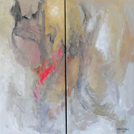 Akryl maleri Swaying softly af asger schioldan malet i 2026