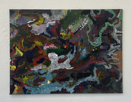 Akryl maleri Hellios af Ask Hansen malet i 2026