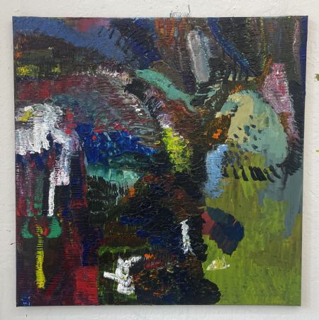 Akryl maleri Sun still shines af Ask Hansen malet i 2026