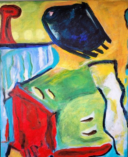 Akryl maleri Madame af Elsabeth Palm malet i 2026