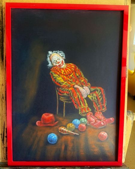 Akryl maleri www.magicangel.dk af Kasia Januszkiewicz malet i 2026