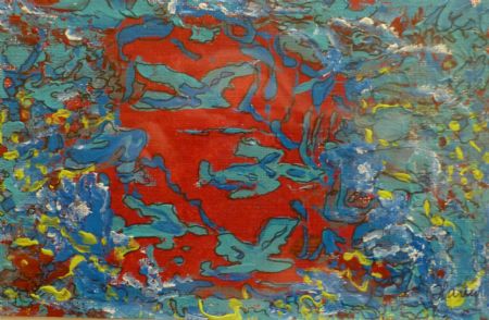  maleri Hjerte sorg af Hanni Rossenell malet i 2019