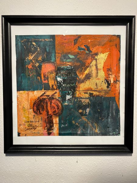 Olie maleri Grækenland af Ole Vinther malet i 2024