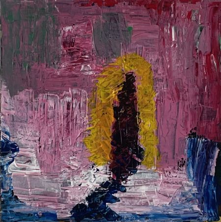 Akryl maleri Unavngivet af Ask Hansen malet i 2026