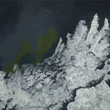 Akryl maleri Unavngivet af Ask Hansen malet i 2026