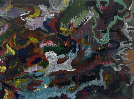 Akryl maleri Hellios af Ask Hansen malet i 2026