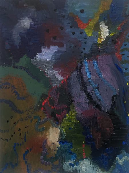 Akryl maleri Abyss af Ask Hansen malet i 2026