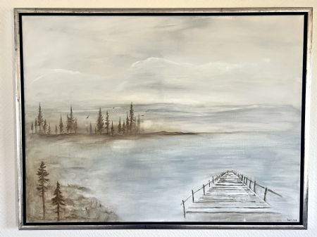 Akryl maleri Northern Light No.3 af Pernille Eriksen malet i 2026