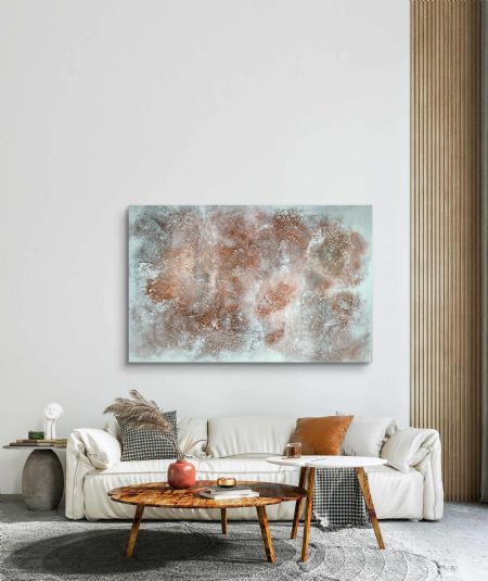 Blandede medier maleri Softness af Nanett Niby malet i 2026