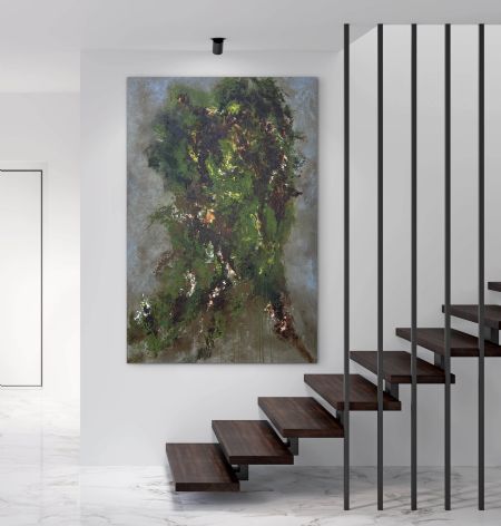 Akryl maleri Taking shape af Sille Nielsen malet i 2026