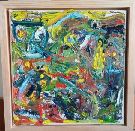 Olie maleri Forvirring af Peter Preisler malet i 2026