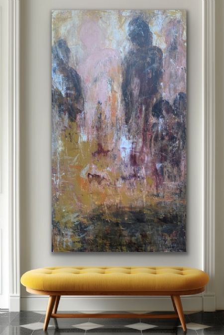 Akryl maleri Silhuetter af Majse Vita malet i 2026