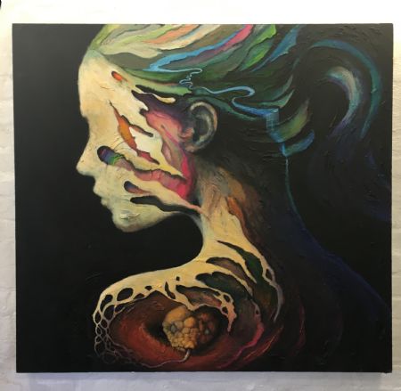 Akryl maleri syre af Maren F malet i 2026