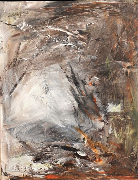 Akryl maleri Unavngivet af Anders Ulrich Gregersen malet i 