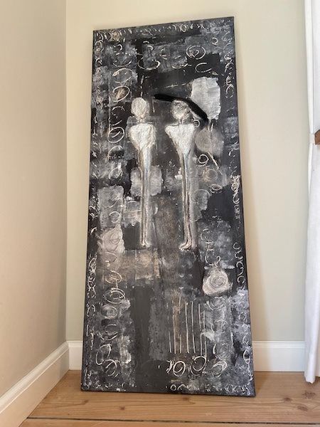 Blandede medier maleri Cyborg