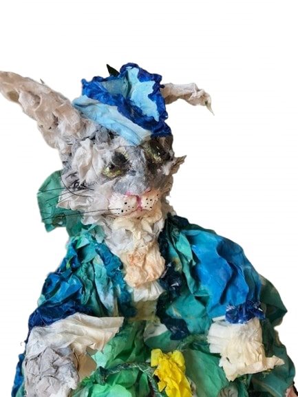  maleri Mr. Smith på Cykeltur - Paper Art af Anita Petersen malet i 2025