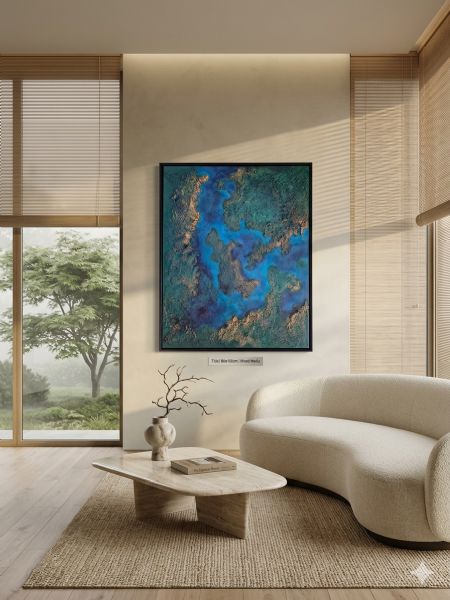 Akryl maleri Earth af Giedre Yager malet i 2026