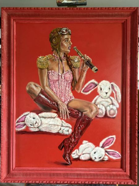 Akryl maleri www.magicangel.dk af Kasia Januszkiewicz malet i 2026