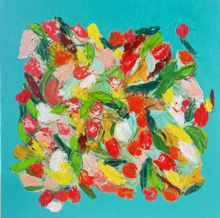 Akryl maleri Wild Core af Annette Lyager malet i 2026