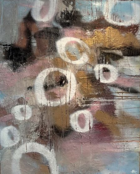 Akryl maleri Romance af Henriette Kaiser malet i 2026