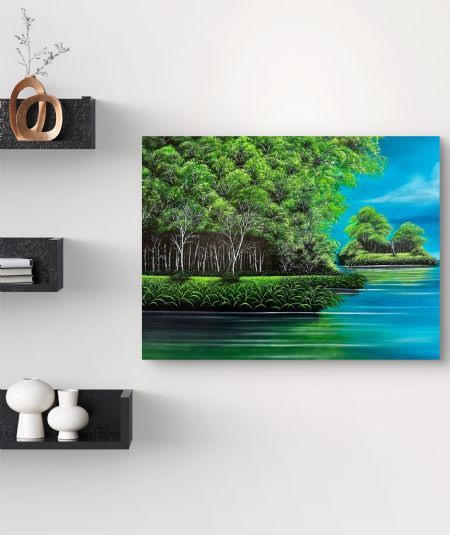 Akryl maleri Silence af Nanett Niby malet i 2025