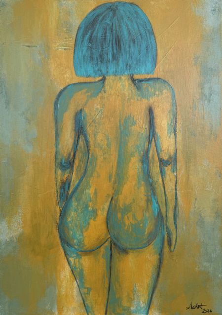 Akryl maleri The Self-Confident Woman af LibeArt L.G. malet i 2026