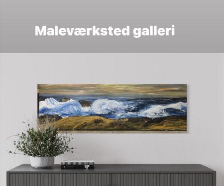 Akryl maleri Havbølge af Roshanak Art  malet i 2026