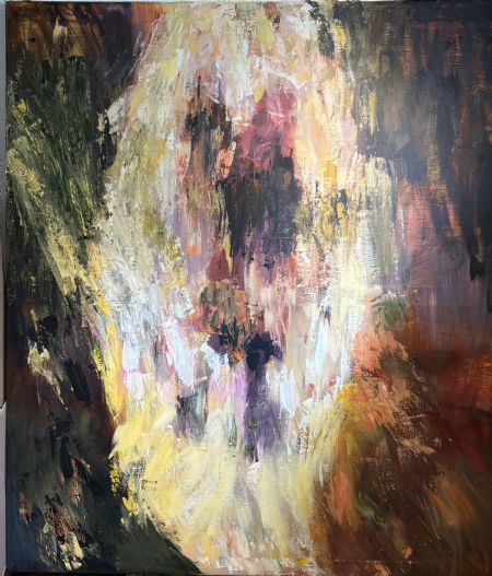 Akryl maleri Falling Light af Annie Hansen malet i 2026