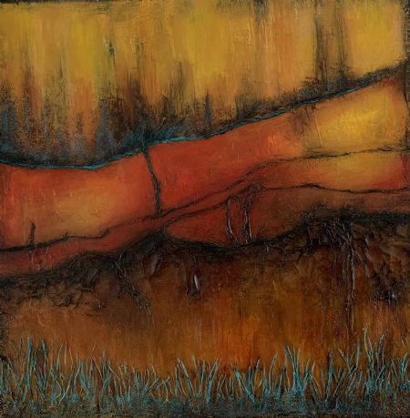 Akryl maleri Mixed media af Gudrun Anette Andersen malet i 2026