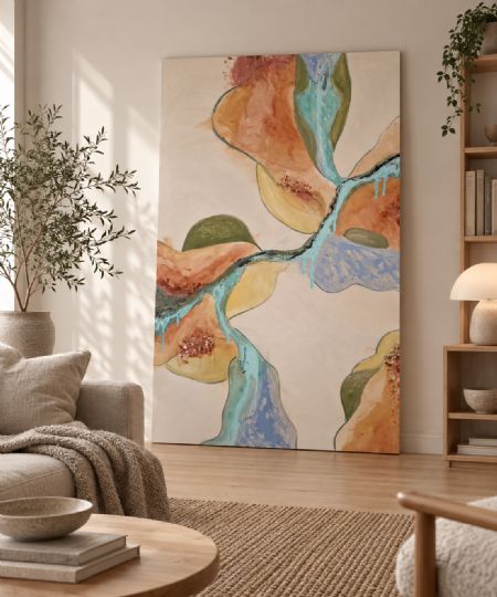 Akryl maleri Natural Flow af A. Dyrlund malet i 2026