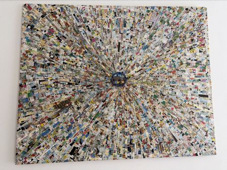 Collage maleri Simple Chaos af Anne Bille malet i 2026