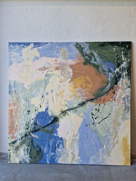 Akryl maleri Finding My Way. af A. Dyrlund malet i 2026