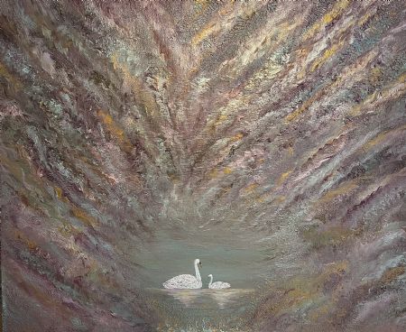 Akryl maleri Endless love af Atelier Elina malet i 2026