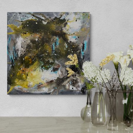 Akryl maleri www.galleriambp.dk (Nr. 6) af ART by AMBP / Anne-Mette Bank Petersen malet i 2026