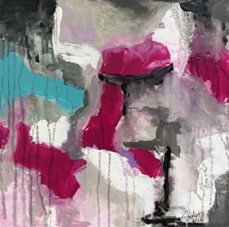 Akryl maleri Ocean of Colors II af LibeArt L.G. malet i 2026