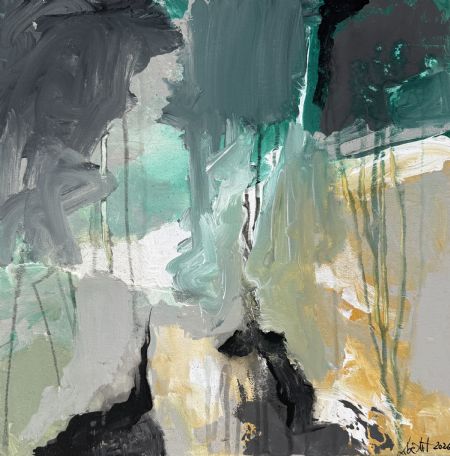 Akryl maleri Ocean of Colors III af LibeArt L.G. malet i 2026