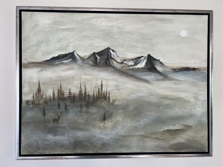 Akryl maleri Northern Light No.6 af Pernille Eriksen malet i 2026