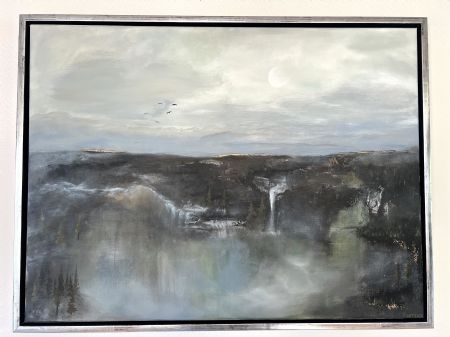 Akryl maleri Northern Light No.7 af Pernille Eriksen malet i 2026