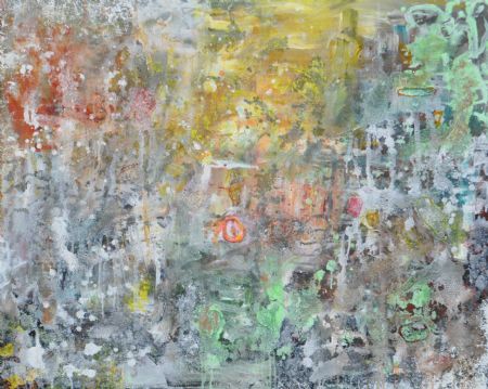 Blandede medier maleri Ligner minus. 100x80 eller 80x100. af Helle Jensen malet i 