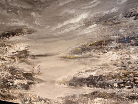 Akryl maleri Himmelro af Artbykhafaji malet i 2026