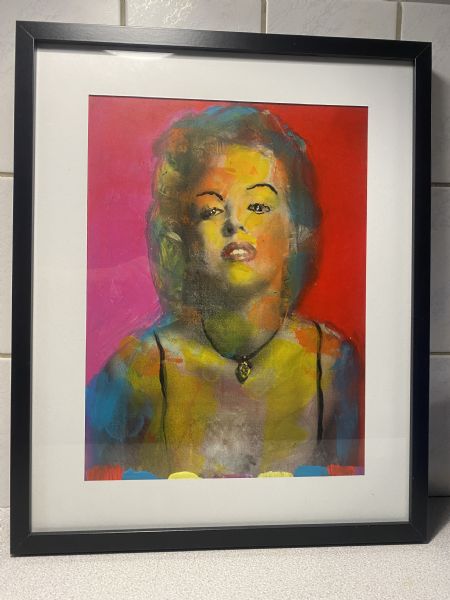 Akryl maleri Popart. af Henrik Diget Thomsen malet i 2024