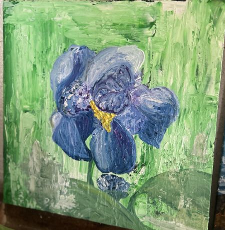 Akryl maleri Abstrakt blomster af Roshanak Art  malet i 2026