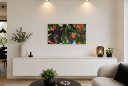 Akryl maleri Nr 167 af kim sommer malet i 2020