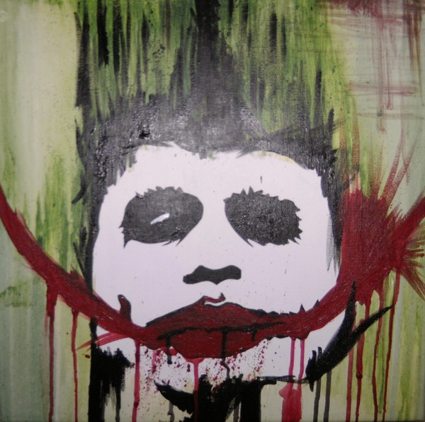 Akryl maleri Joker af DRK malet i 2010