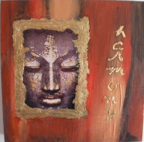 Akryl maleri Harmony af Mjuul malet i 2010