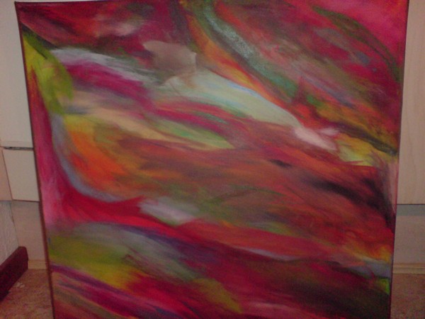 Akryl maleri kærlighed af jackson malet i 2010