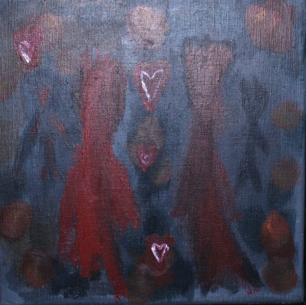 Akryl maleri Forrest Love af MPM malet i 2010
