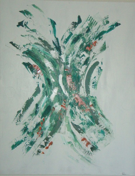 Akryl maleri Glad Kaos af sine sørensen malet i 2010