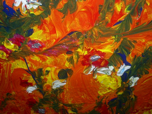 Akryl maleri Paradise af meyers malerier malet i 2010